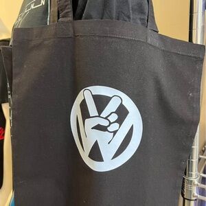 Black Tote Bag with VW Logo